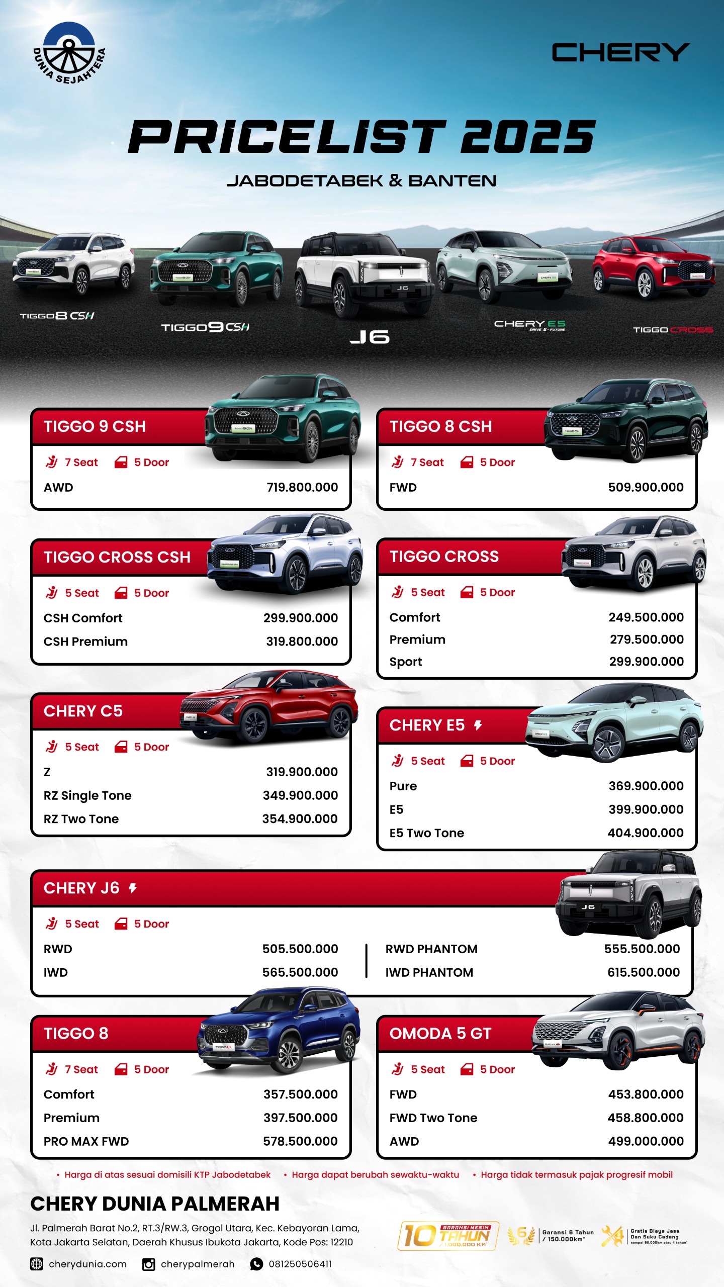 Harga Chery Jakarta